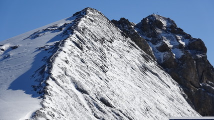 snow covered mountains