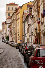 narrow street in the old town of Prague