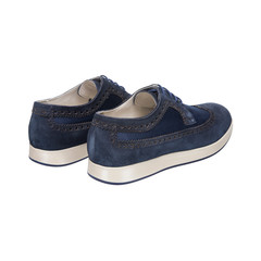 combination men’s shoes with white soles (also known as derby, gibbons or tips) isolated on white background