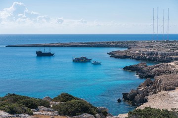 Fototapeta na wymiar Cape Greco peninsula Cyprus
