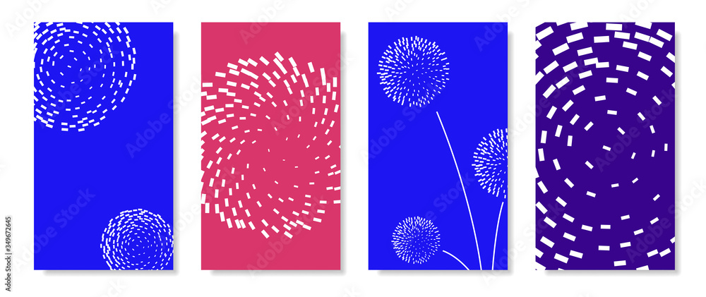 Poster trendy graphic shapes patterns. modern abstract design.
