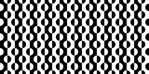 Black And White Seamless Abstract Pattern Vector Illustration