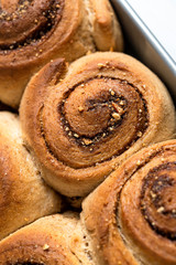 Delicious sweet home made cinnamon rolls