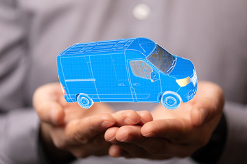 Fototapeta na wymiar logistics and delivery concept digital 3d.