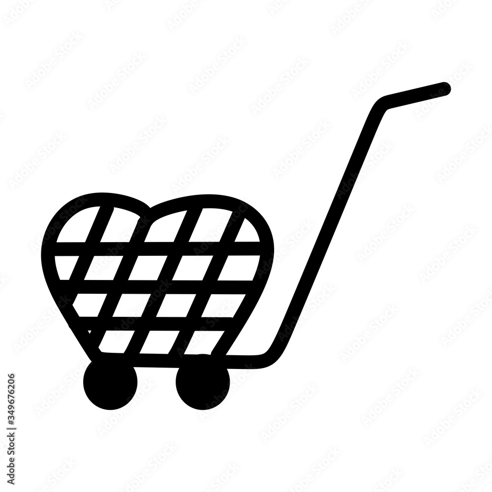 Poster shopping cart, trolley vector icon. contains such icon as mobile shop, web site, and ui. cart flat c
