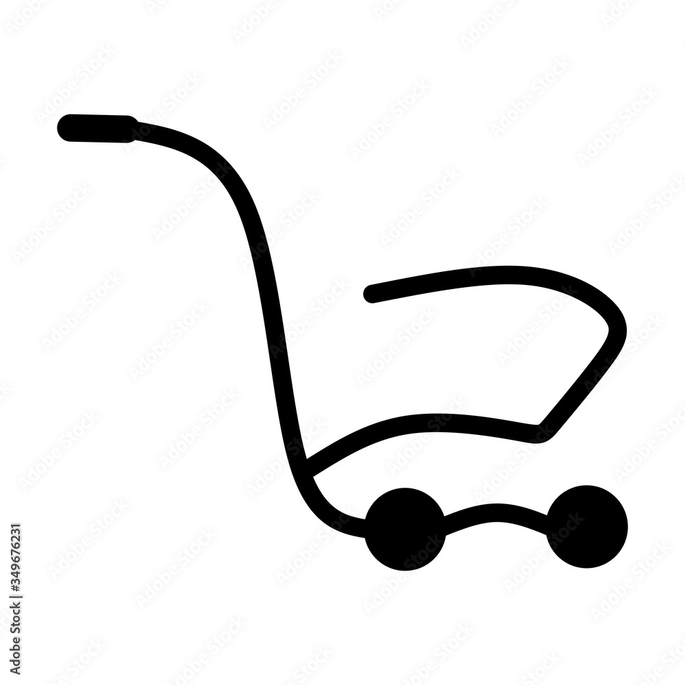 Poster shopping cart, trolley vector icon. contains such icon as mobile shop, web site, and ui. cart flat c