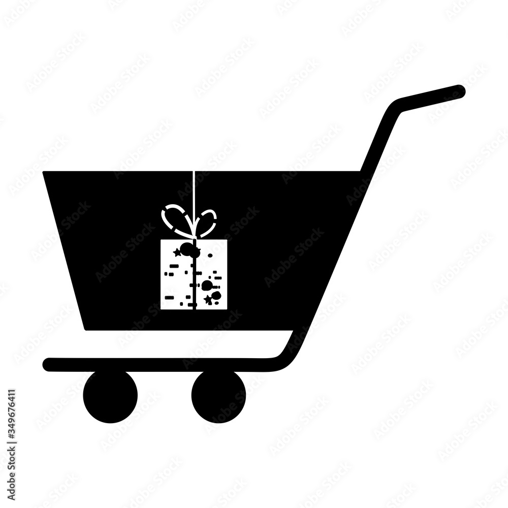 Poster shopping cart, trolley vector icon. contains such icon as mobile shop, web site, and ui. cart flat c