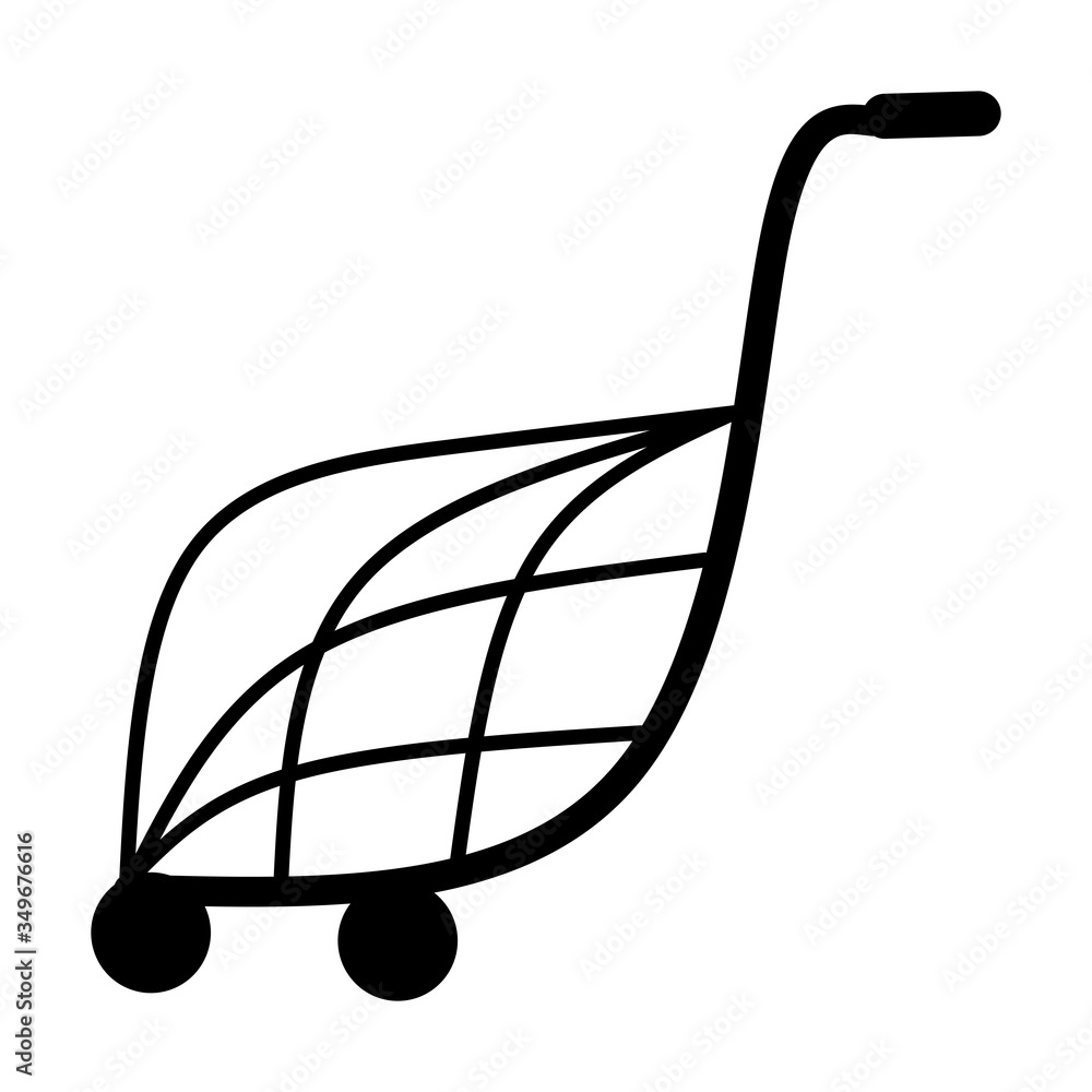 Poster shopping cart, trolley vector icon. contains such icon as mobile shop, web site, and ui. cart flat c