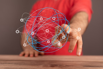  Digital Network and data concept.