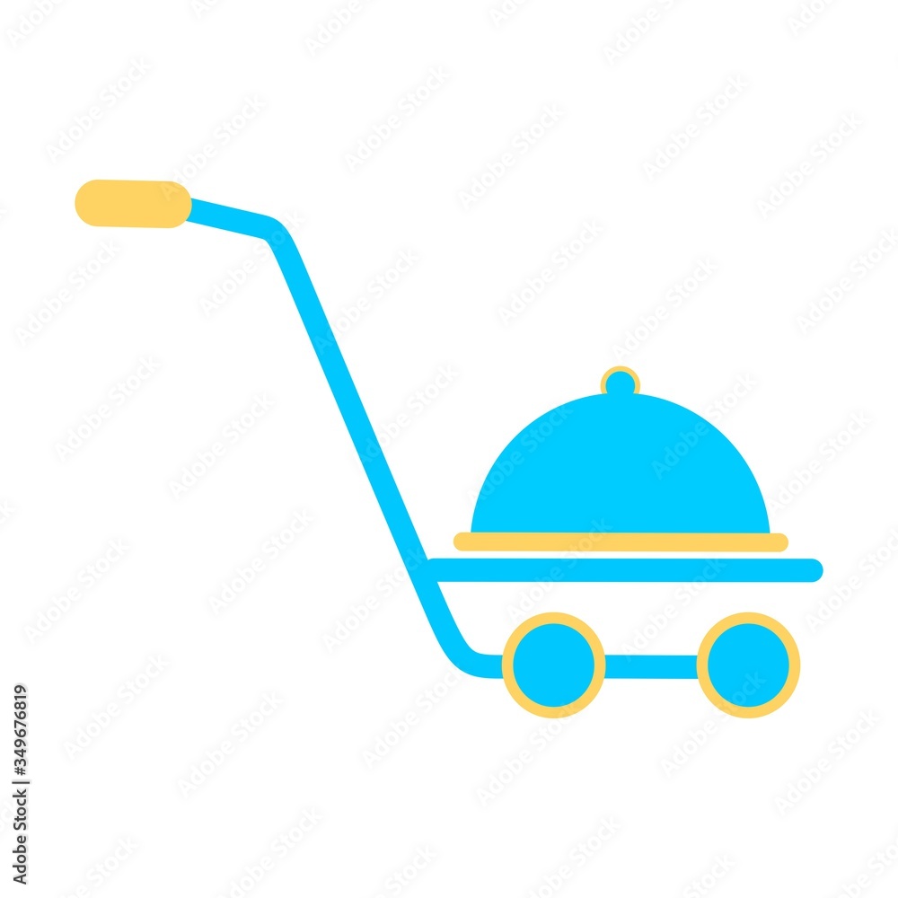 Poster shopping cart, trolley vector icon. contains such icon as mobile shop, web site, and ui. cart flat c