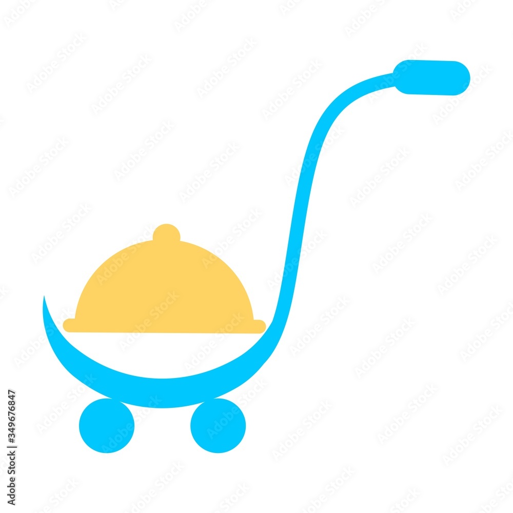 Poster shopping cart, trolley vector icon. contains such icon as mobile shop, web site, and ui. cart flat c