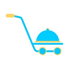 Shopping cart, trolley vector icon. Contains such icon as mobile shop, web site, and ui. Cart flat collection of web icon for online store. Shopping Cart in flat design best vector icon. 