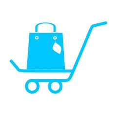 Shopping cart, trolley vector icon. Contains such icon as mobile shop, web site, and ui. Cart flat collection of web icon for online store. Shopping Cart in flat design best vector icon. 
