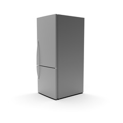 3d image of Refrigerator isolated on a white background 05