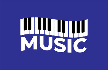 set of piano keys in illustration, black and white