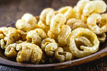 crackling the Brazilian pururuca. Pork skin fried and served dry, with accompaniment. Brazillian...