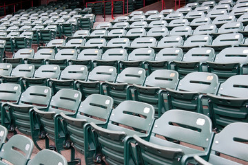 Empty Stadium Seats due to the COVID 19 Virus..