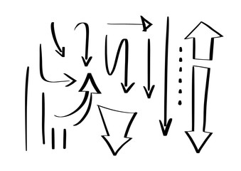 Hand drawn arrows