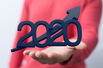 the 2020 business year up goals and  success illustration