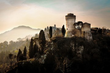 A castel in the sunset