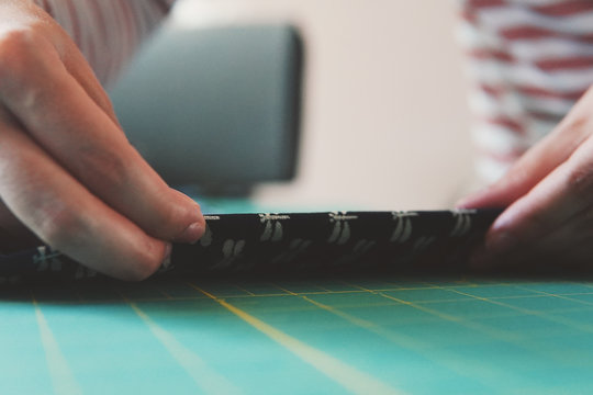 Sewing face masks, with amazing Japanese fabric. Indoor lockdown activity