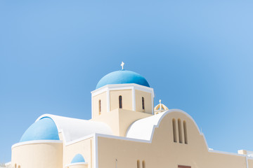 Obraz premium church in santorini