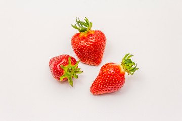Sweet fresh strawberry isolated on white background