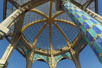 In Caltagirone Glass Cupola Moorish Style Of Pavilion In Public Garden, Sicily