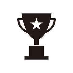 trophy icon in trendy flat style