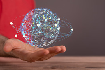 Digital Network and data concept.