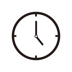 clock vector icon in trendy flat style