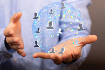  Digital Network and data concept.