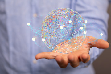  Digital Network and data concept.