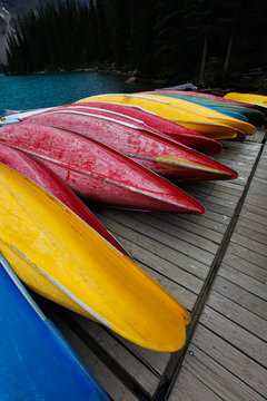Canoes at Lake Louise