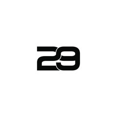 29 letter original monogram logo design