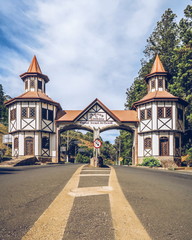 Entrance portal of Águas de Lindóia, in the state of São Paulo, Brazil