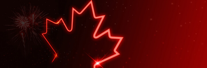 Canada / Victoria Day celebration banner design theme.