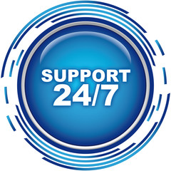 support 24 7 icon