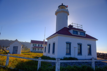 Fototapeta na wymiar Lighthouse of Fort Warden
