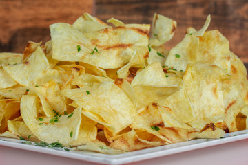 delicious crispy potato chips. chose up