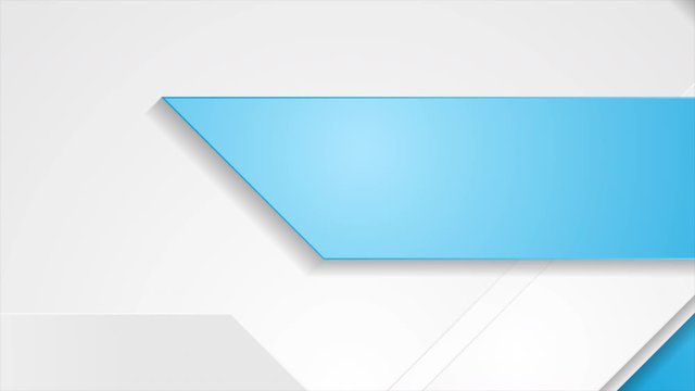 Blue and grey geometric tech abstract motion background. Video animation Ultra HD 4K 3840x2160