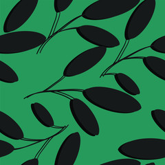 Obraz na płótnie Canvas Sophisticated Leaves Wallpaper Pattern Seamless