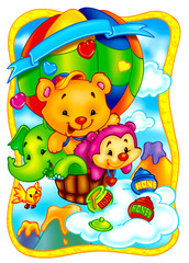 Naklejka premium FUNNY ANIMALS