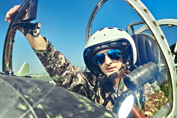 military aircraft pilot