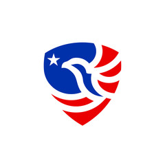 American Eagle with Shield logo design inspiration