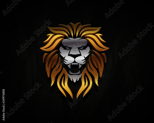 Lion Lion Logo Lion Roar Strong Lion Lion Gold Wall Mural Wallpaper Murals Ali