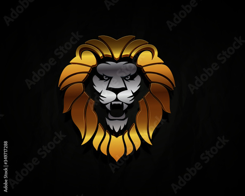 Lion Lion Logo Lion Roar Strong Lion Lion Gold Wall Mural Wallpaper Murals Ali