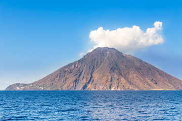 Volcano Stromboli Archipelago Eolie Sicily Italy