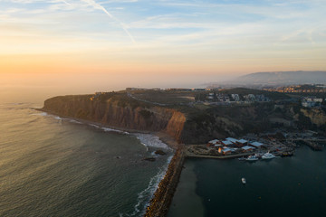 Dana Point Cliffs at Sunset in Orange County California
