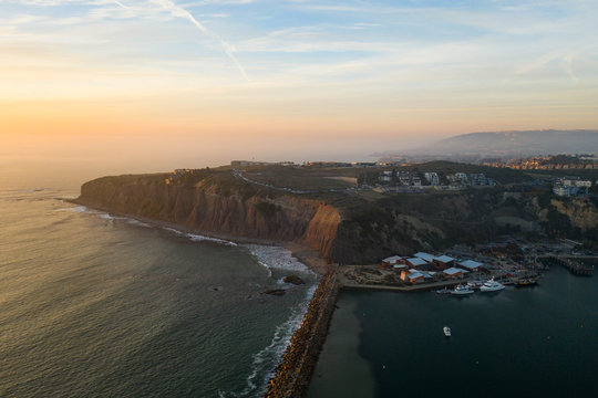 Dana Point Cliffs At Sunset In Orange County California